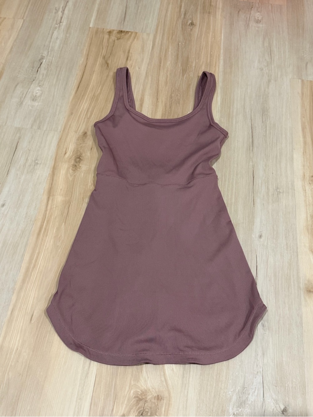 Women's Mauve Tank Dress - Sleeveless Scoop Neck